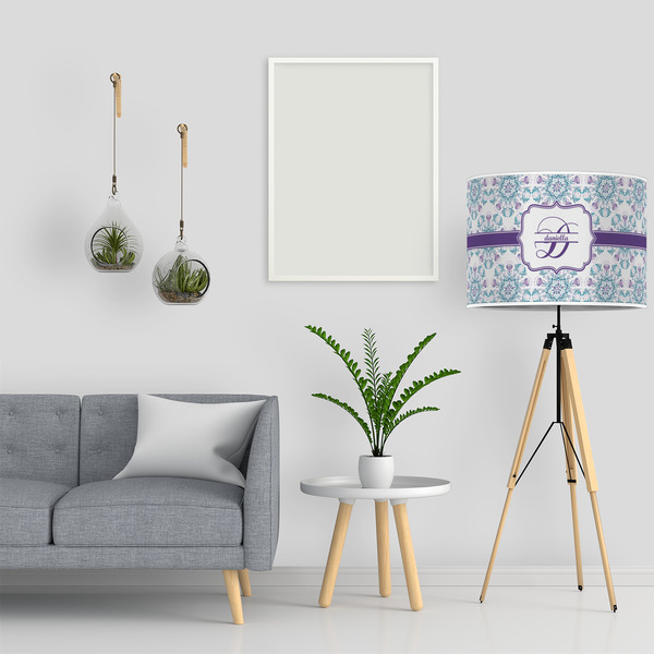 Mandala Floral 16" Drum Lampshade - LIFESTYLE