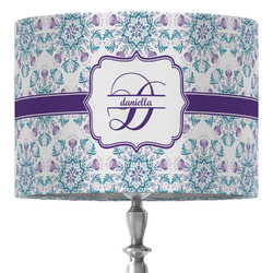 Mandala Floral 16" Drum Lamp Shade - Fabric (Personalized)