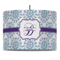 Mandala Floral Drum Pendant Lamp (Personalized)