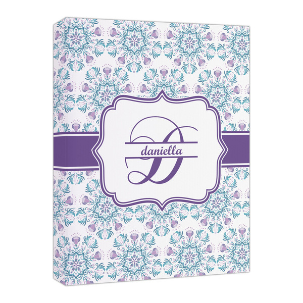 Custom Mandala Floral Canvas Print - 16x20 (Personalized)