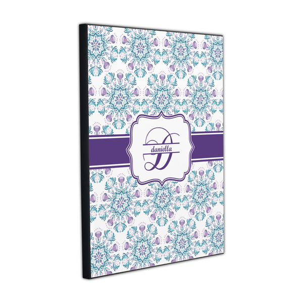 Mandala Floral 16x20 Wood Print - Angle View