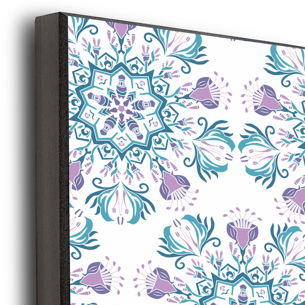 Mandala Floral 16x20 Wood Print - Closeup