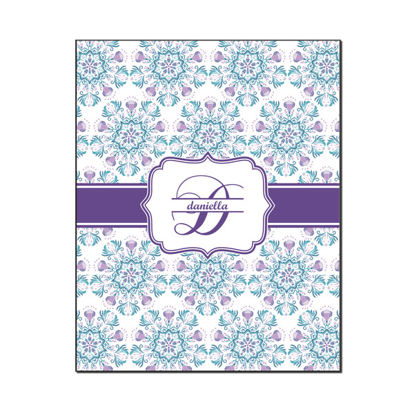 Custom Mandala Floral Wood Print - 16x20 (Personalized)