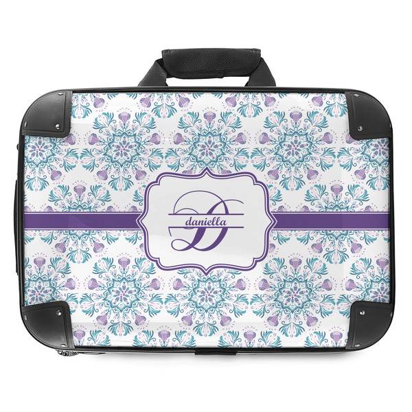 Custom Mandala Floral Hard Shell Briefcase - 18" (Personalized)