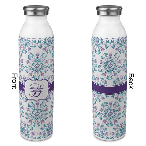 Mandala Floral 20oz Water Bottles - Full Print - Approval