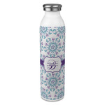 Mandala Floral 20oz Stainless Steel Water Bottle - Full Print (Personalized)