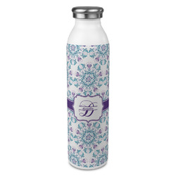 Mandala Floral 20oz Stainless Steel Water Bottle - Full Print (Personalized)