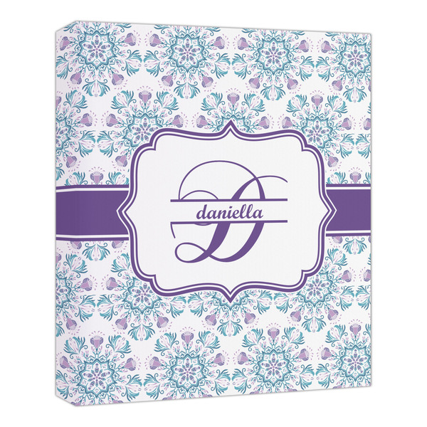 Custom Mandala Floral Canvas Print - 20x24 (Personalized)