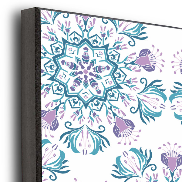 Mandala Floral 20x24 Wood Print - Closeup