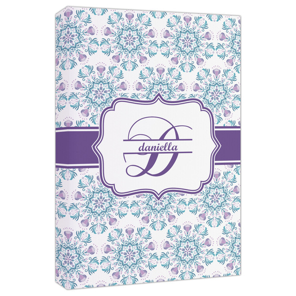 Custom Mandala Floral Canvas Print - 20x30 (Personalized)