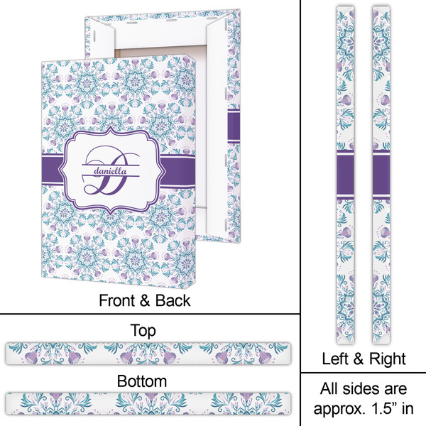 Mandala Floral 20x30 - Canvas Print - Approval