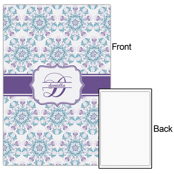 Mandala Floral 20x30 - Matte Poster - Front & Back