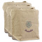 Mandala Floral 3 Reusable Cotton Grocery Bags - Front View