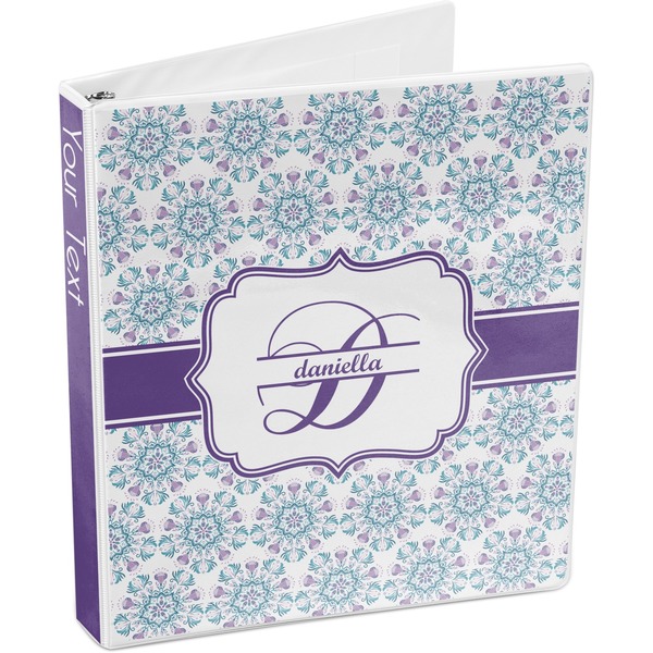 Mandala Floral 3-Ring Binder 3/4 - Main