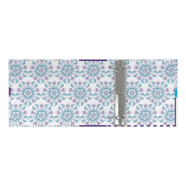 Mandala Floral 3 Ring Binders - Full Wrap - 3" - OPEN INSIDE