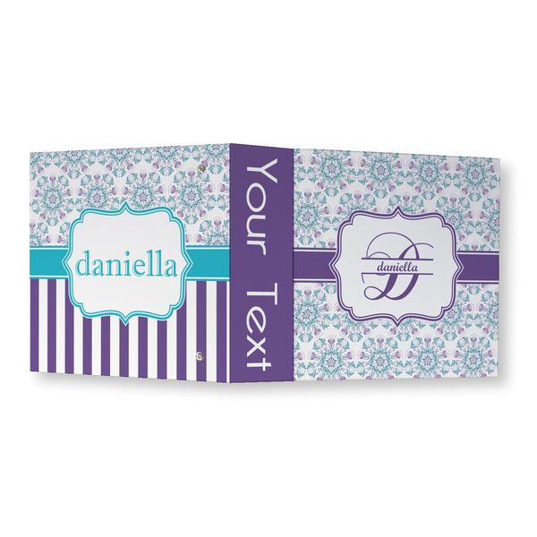 Mandala Floral 3 Ring Binders - Full Wrap - 3" - OPEN OUTSIDE