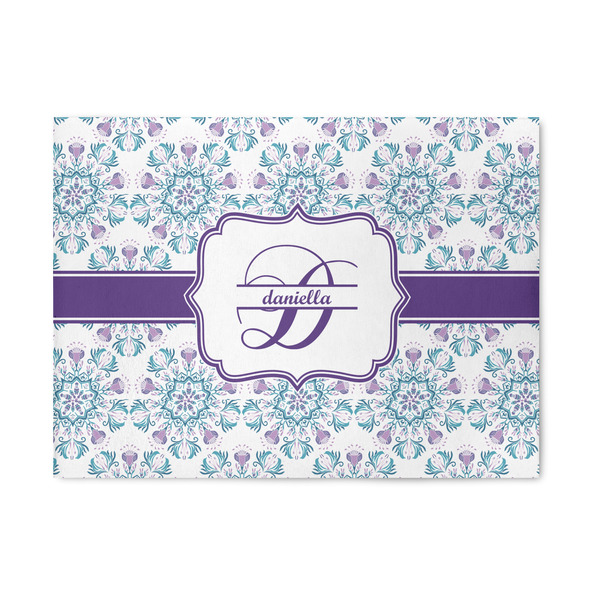 Custom Mandala Floral 5' x 7' Patio Rug (Personalized)