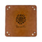 Mandala Floral 6" x 6" Leatherette Snap Up Tray - FLAT FRONT