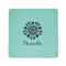 Mandala Floral 6" x 6" Teal Leatherette Snap Up Tray - APPROVAL