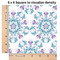 Mandala Floral 6x6 Swatch of Fabric