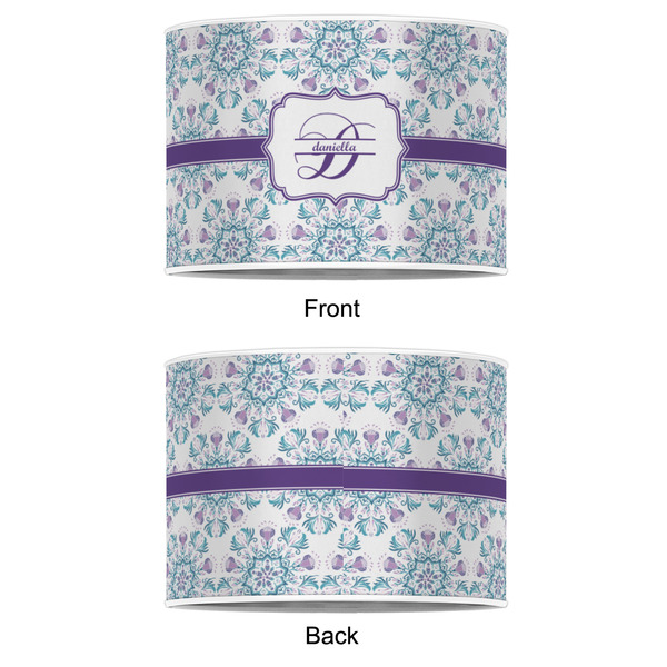 Mandala Floral 8" Drum Lampshade - APPROVAL (Poly Film)