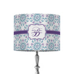 Mandala Floral 8" Drum Lamp Shade - Fabric (Personalized)