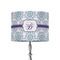 Mandala Floral 8" Drum Lampshade - ON STAND (Fabric)