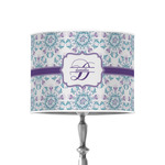 Mandala Floral 8" Drum Lamp Shade - Poly-film (Personalized)
