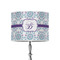 Mandala Floral 8" Drum Lampshade - ON STAND (Poly Film)