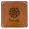 Mandala Floral 9" x 9" Leatherette Snap Up Tray - APPROVAL (FLAT)