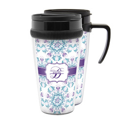 Mandala Floral Acrylic Travel Mug (Personalized)
