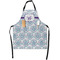 Mandala Floral Apron With Pockets w/ Name and Initial
