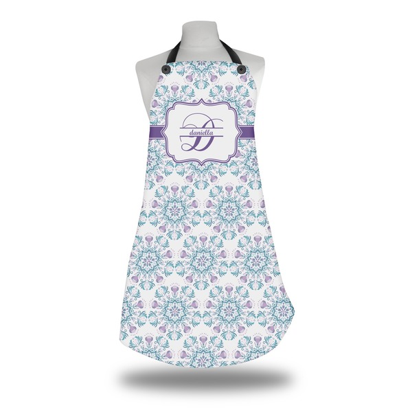 Mandala Floral Apron on Mannequin
