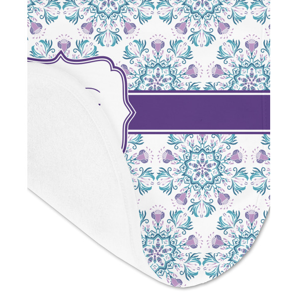 Mandala Floral Baby Bib - AFT detail