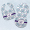 Mandala Floral Baby Minky Bib & New Burp Set