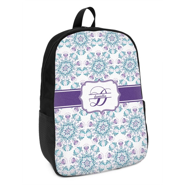 Custom Mandala Floral Kids Backpack (Personalized)