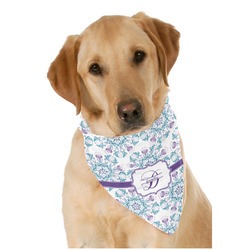 Mandala Floral Dog Bandana Scarf w/ Name and Initial
