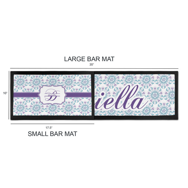 Mandala Floral Bar Mats - Sizing Chart