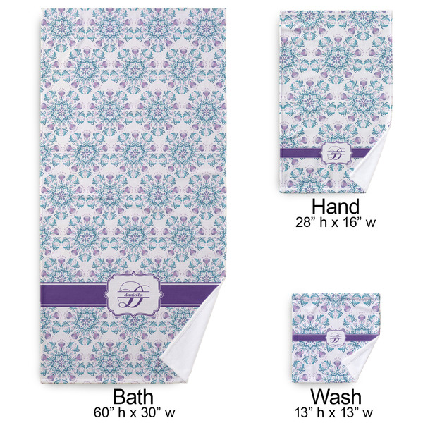 Mandala Floral Bath Towel Sets - 3-piece - Approval