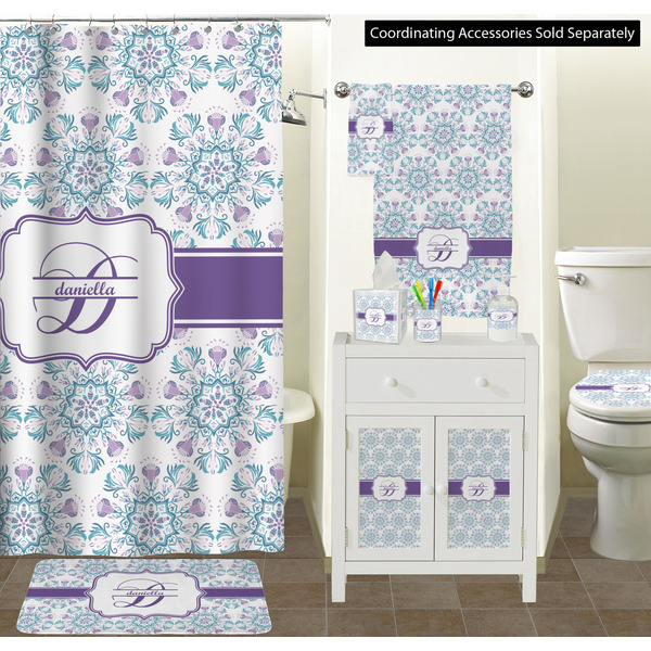 Mandala Floral Bathroom Scene