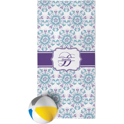 Mandala Floral Beach Towel (Personalized)