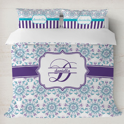 Mandala Floral Duvet Cover Set - King (Personalized)