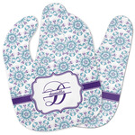 Mandala Floral Baby Bib w/ Name and Initial