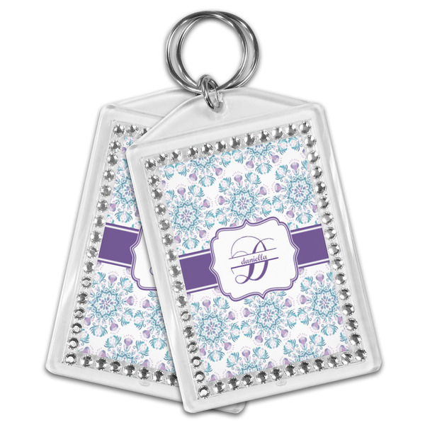Mandala Floral Bling Keychain - MAIN