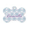 Mandala Floral Bone Shaped Dog ID Tag - Small (Personalized)