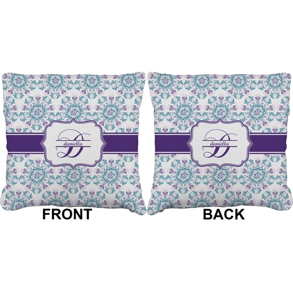 Mandala Floral Burlap Pillow Approval