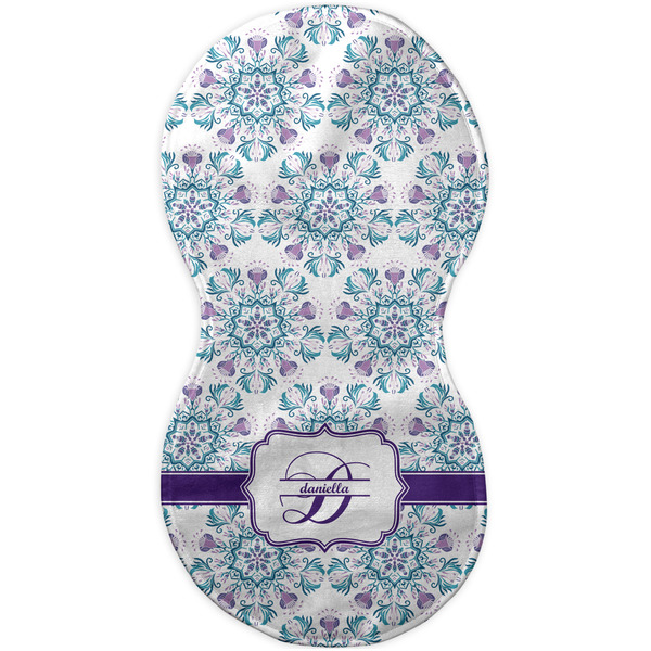 Mandala Floral Burp Peanut Shaped Flat