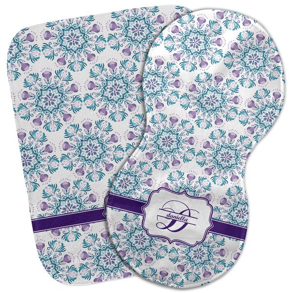 Custom Mandala Floral Burp Cloth (Personalized)