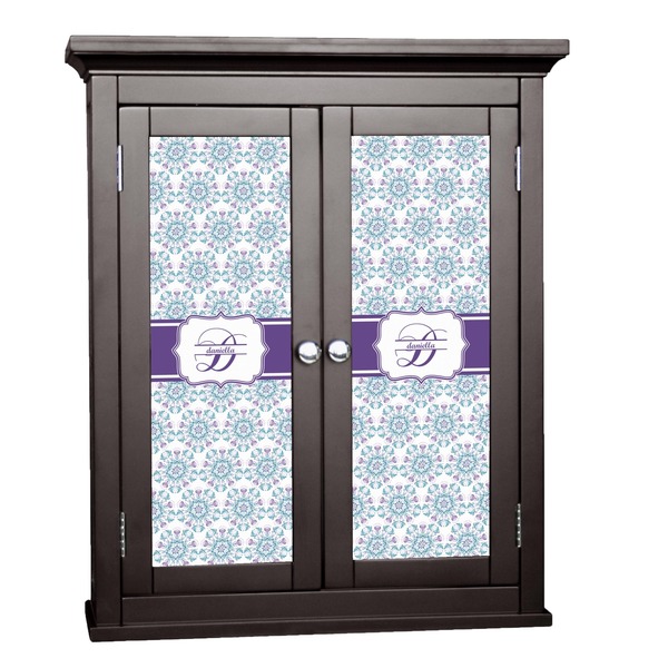 Custom Mandala Floral Cabinet Decal - Small (Personalized)