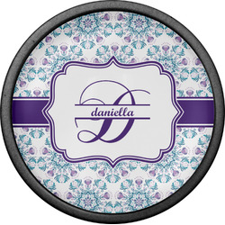 Mandala Floral Cabinet Knob (Black) (Personalized)